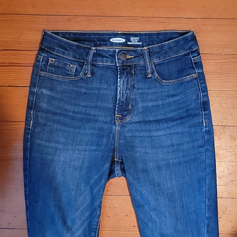 Rockstar Skinny High Rise Dark Jeans, 6S